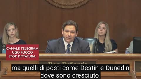 🔴💣RON DESANTIS, SCHIAFFO AL WORLD ECONOMIC FORUM DI KLAUS SCHWAB