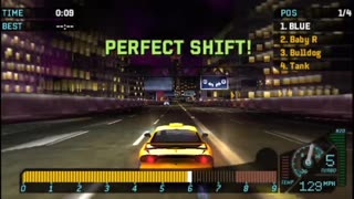 NFS Underground Rivals - Drag Race Event 7 Bronze Difficulty Rerun(PPSSP HD)