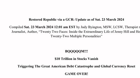 Restored Republic Juicy Bits via a GCR Update as of March 24, 2024