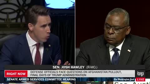 Hawley NUKES Austin For Abandoning Americans In Afghanistan