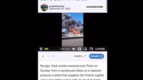 Another food factory burned down. No food or only poisoned food is in the plan.