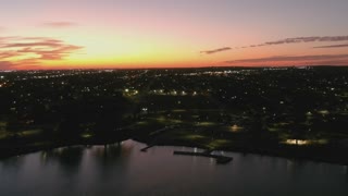 Drone Video of the Sunset from Woodlawn Lake using an Autel EVO 2 Pro 6K Drone