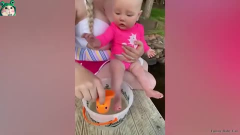 Sweetest, Cutest, Lovely Babies Laughing Time, Babies Playing with Water