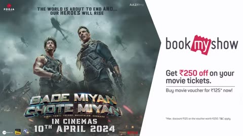 Bade Miyan Chote Miyan-Official Hindi Trailer Akshay- Tiger- Prithviraj AAZ In Cinemas 10th Apr