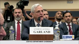 HOT: AG GARLAND REFUSES TO ANSWER ANY QUESTIONS AS USUAL