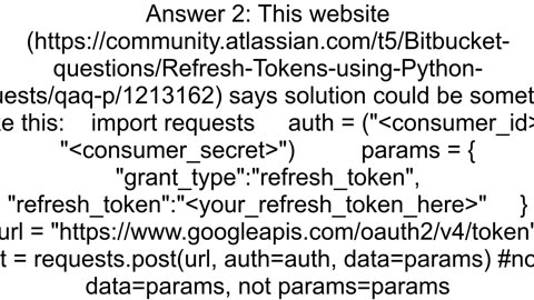 Accomplishing Oauth20 authorization with refresh token through Python Google API service creation