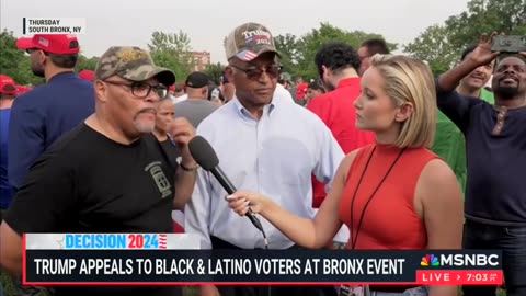 Black And Hispanic Voters Praise Trump At Bronx Event During MSNBC Interview