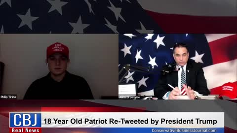18 Year Old Patriot ReTweeted by President Trump on Debate Night..