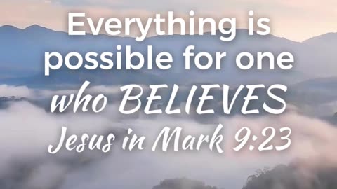 Do you believe anything is possible with Jesus!? How good is your faith?