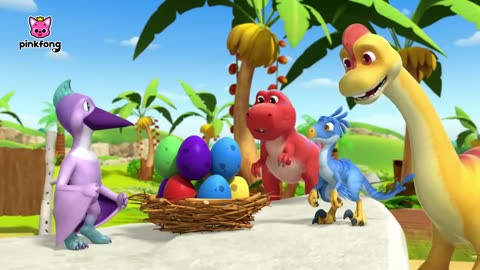 Little Dino School | Dinosaur Cartoon & Song"Let's Count with Dinosaurs