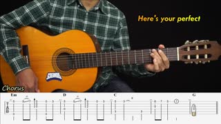 Here's Your Perfect - Jamie Miller ( Fingerstyle Guitar Tutorial TAB + Chords + Lyrics )