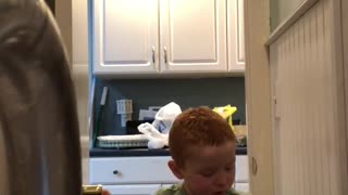 Boy Fooled by Mom's Toilet Joke