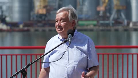 Ukraine: UN chief visits Odesa Port