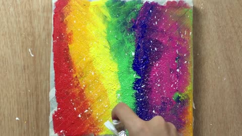 Rainbow Abstract Painting