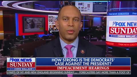 Chris Wallace criticized Democratic Rep Hakeem Jeffries on impeachment