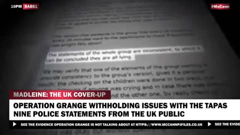 MADELEINE: THE UK COVER-UP