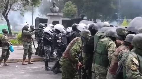 Ecuador: Massive protests during 10 strike (June 22, 2022)