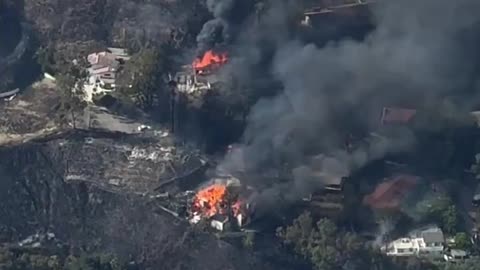 🔥BREAKING: Several homes going up in flames in the Shandin Hills area of San