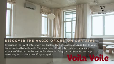 Find your dream custom curtains at Voila Voile
