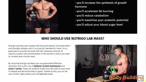 Nutrigo Lab Mass - The Best Supplements For a Better Body