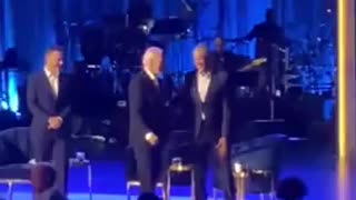 Joe Biden lost on stage Obama