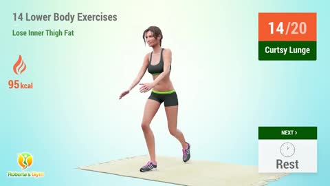 14 EXERCISES TO LOSE INNER THIGH FAT - BALANCED LOWER BODY WORKOUT