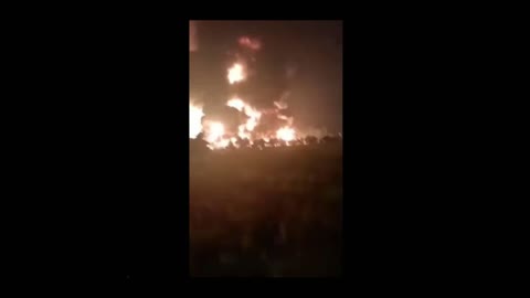 Indonesia Oil Refinery Explosion (compilation)