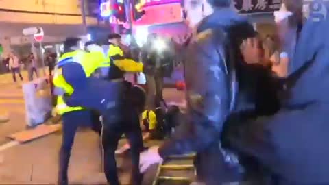Hong Kong police clash with fishball revolution demonstrators
