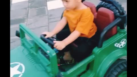 children's playground using a remote control car