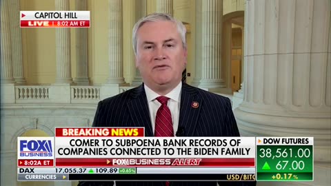 James Comer Announces Plans To Subpoena Credit Card Companies For Biden Family's 'Very Sensitive Information'