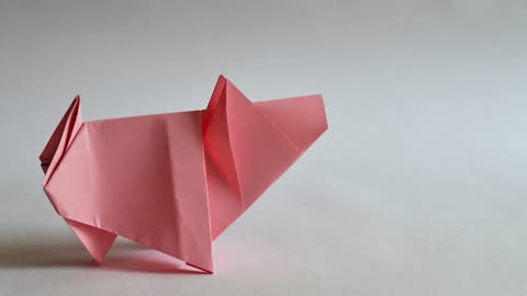 How To Make an Easy Origami Pig - Stop Motion - Do it Yourself (DIY) | wowvideos