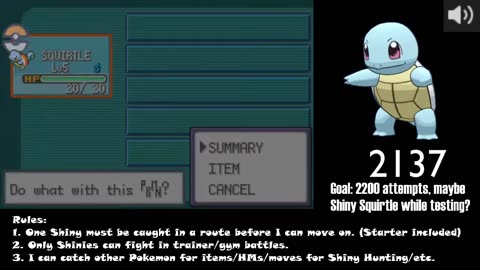 Pokémon FireRed, but I need to catch a Shiny to leave a Route #7 *STREAM ARCHIVE*