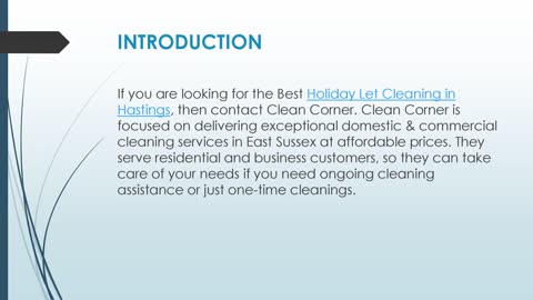 Best Holiday Let Cleaning in Hastings