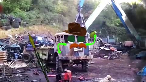 Amazing Powerful Excavator Destroys Car - Biggest Monster Truck Crushing Car