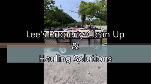 Lee's Property Clean Up & Hauling Solutions - (727) 591-2874