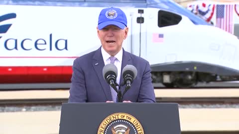 Joe Biden Struggles HEAVILY to Finish Story About Amtrak