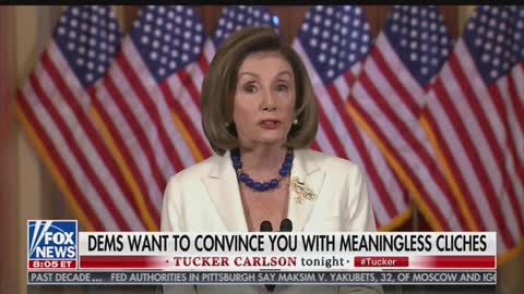 Carlson mocks Pelosi's cliche-filled impeavhment speech