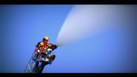 Fire departments water cannon