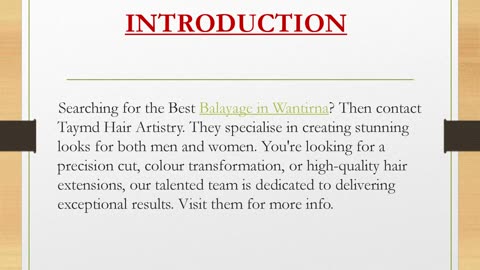 Best Balayage in Wantirna