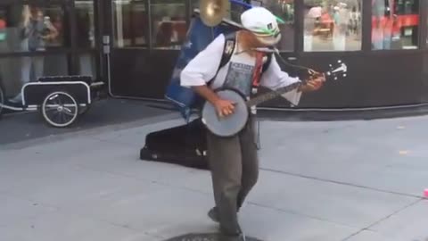 One Man Band in the Byward Market Ottawa Ontario. He's Good :)