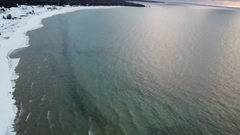 First Ice On Lake Michigan