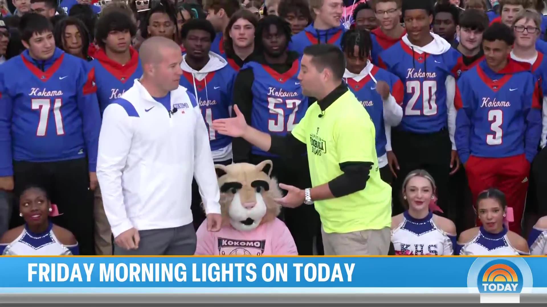 October 13, 2023 Kokomo High School Football Team on 'Today Show'