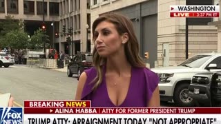 Trump Attorney Alina Habba Statement at Trumps Arraignment