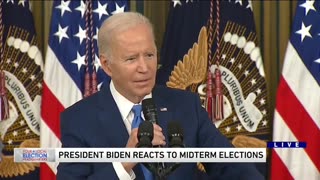 Biden that his team is coordinating these Trump indictments to "STOP" Trump from taking power again.