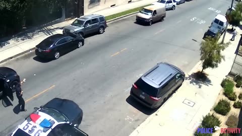 Wild Chase Ends With LAPD Opening Fire On Carjacking Suspect Armed With Gun