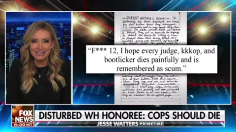 White House honoree: set cops on fire