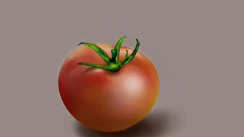 How to make a realistic tomato in procreate I For beginners