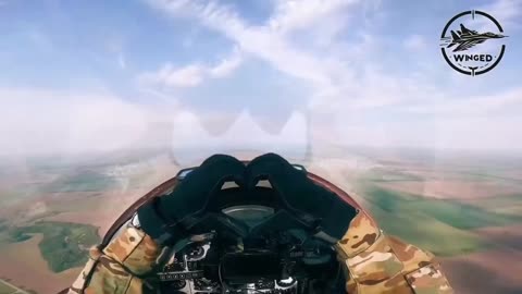 A Ukrainian MiG-29 launches an AGM-88 HARM anti-radar missile