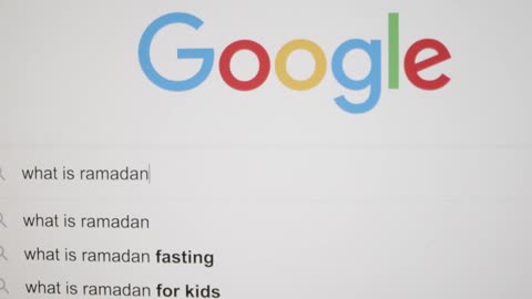 Tracking Out Typing What is Ramadan in Google Search Bar