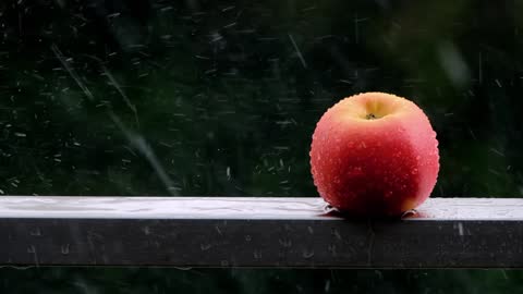 Apple Rain Wind Water Weather